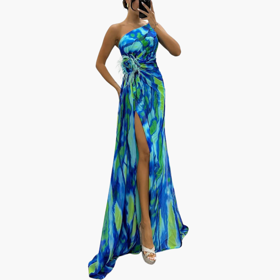 Maxi Dress Multicolor Print Maya & Mina Maxi Dress Multicolor Print Maya & Mina