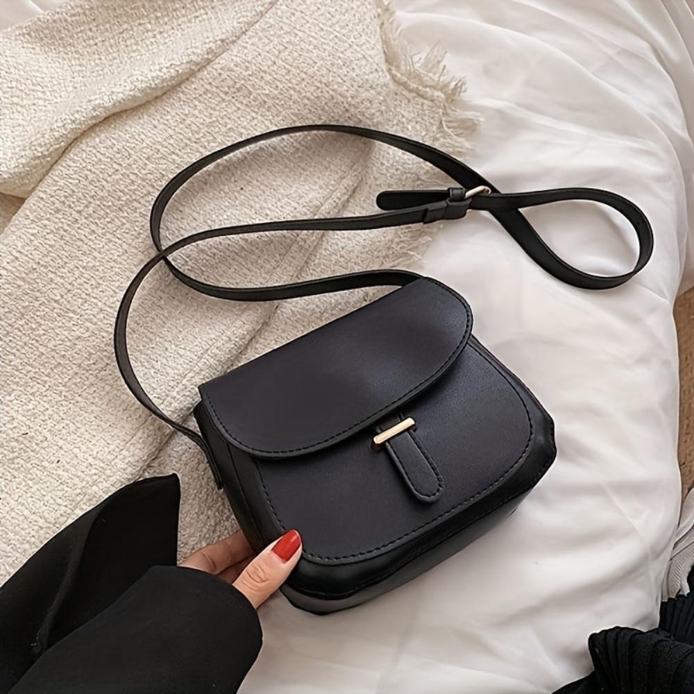Retro Saddle Leather Crossbody Bag