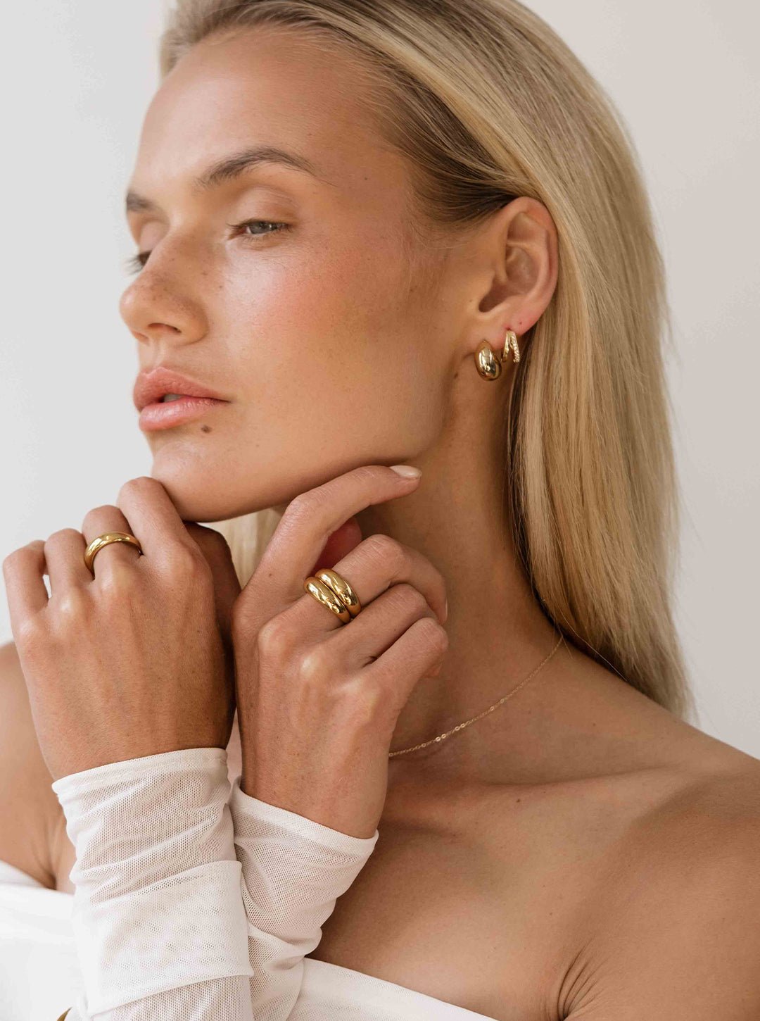 Polished Gold Dome Ring