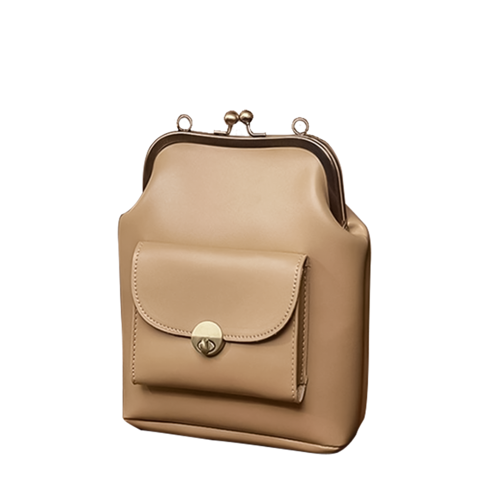 Vintage Kiss-Lock Crossbody Bag – Retro Chic Design