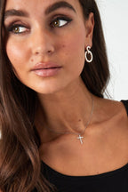 Cross Charm Necklace Gold – Faith Symbol Pendant Chain for Women