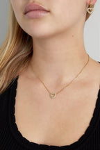 Diamond Heart Necklace Silver – Classic Sparkling Heart Pendant Jewelry