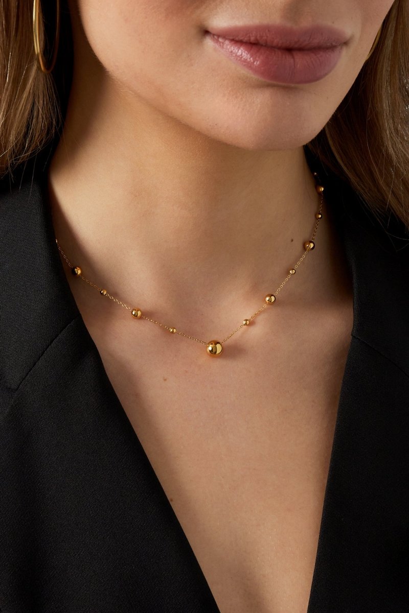 Basic Party Chain Necklace Gold – Stylish Layered Jewelry for Women