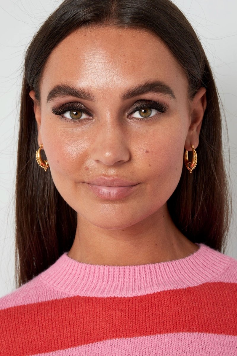 Saraswati Gold Statement Earrings for Women