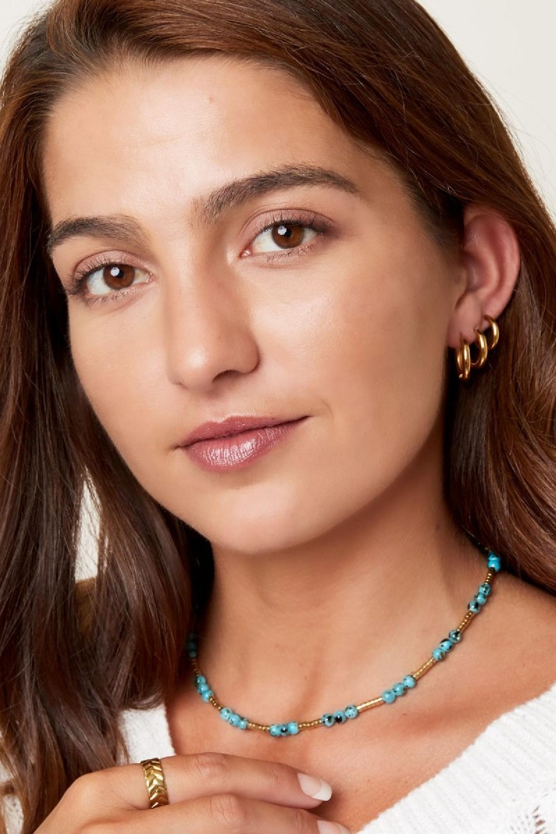 Hoop Earrings Trio Set in Silver for Women
