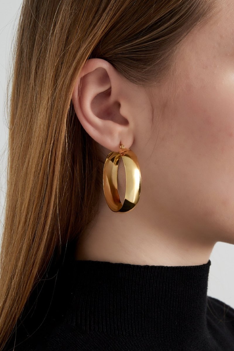Basic Round Chic Silver Earrings for Women