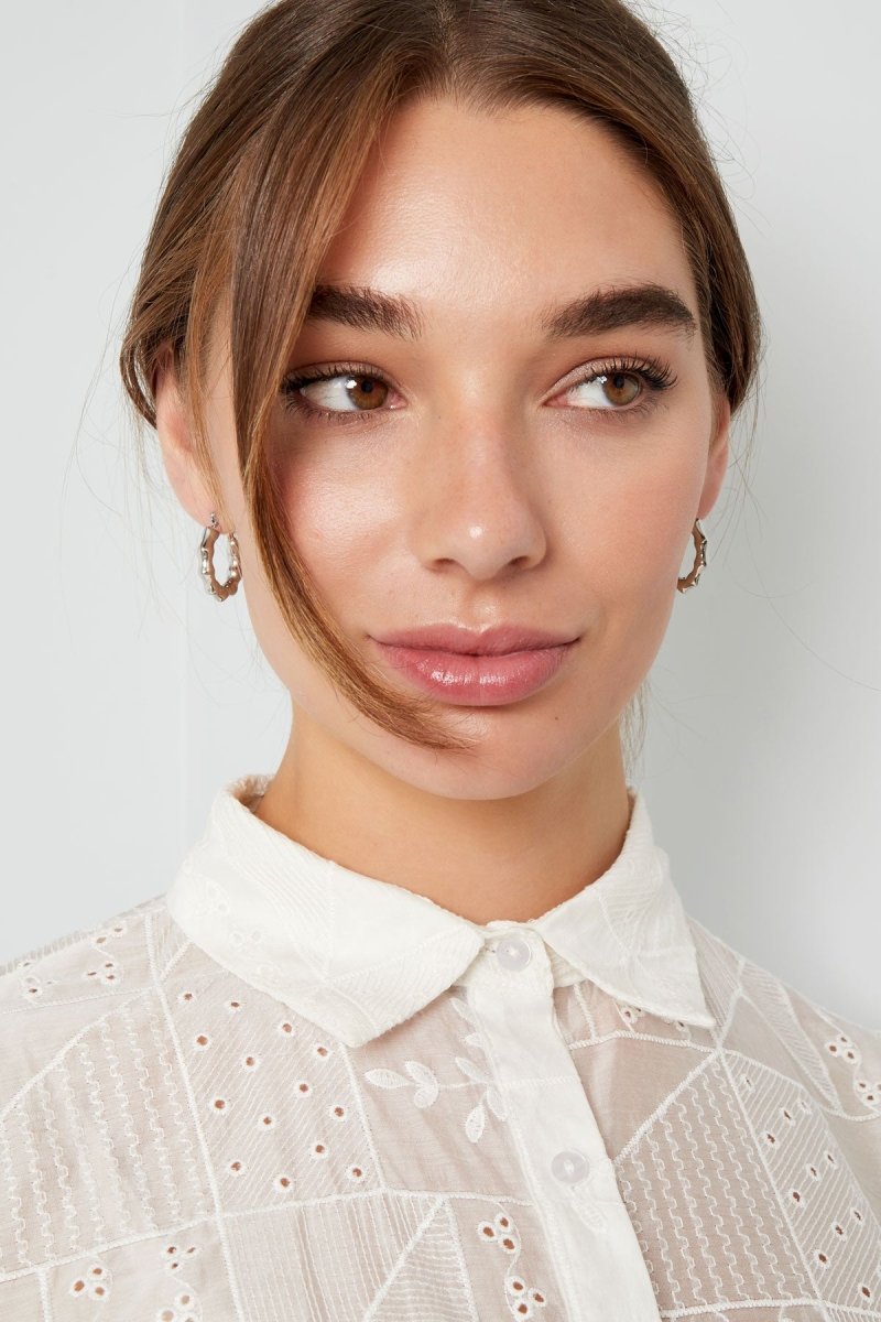 Aesthetic Bubble Silver Plated Earrings for Women