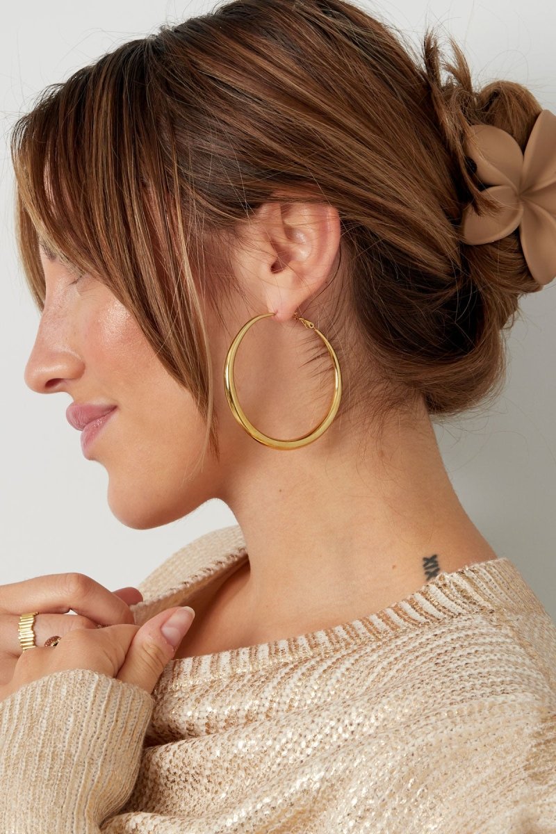 Thin to Thick Gold Hoop Earrings for Women
