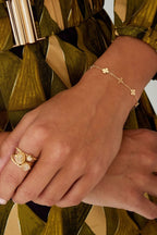 Clover Charms Bracelet Gold – Dainty Clover-Inspired Charm Jewelry