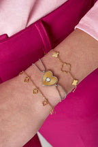 Big Clovers Bracelet Silver – Bold Four-Leaf Clover Charm Jewelry