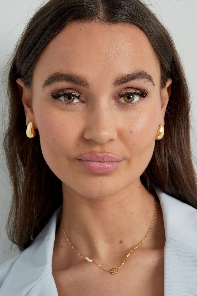 Small Gold Drop Earrings for Women