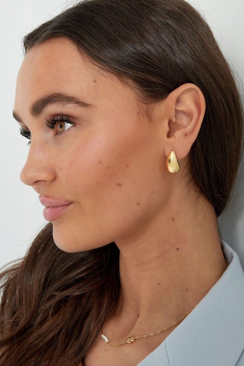 Small Gold Drop Earrings for Women
