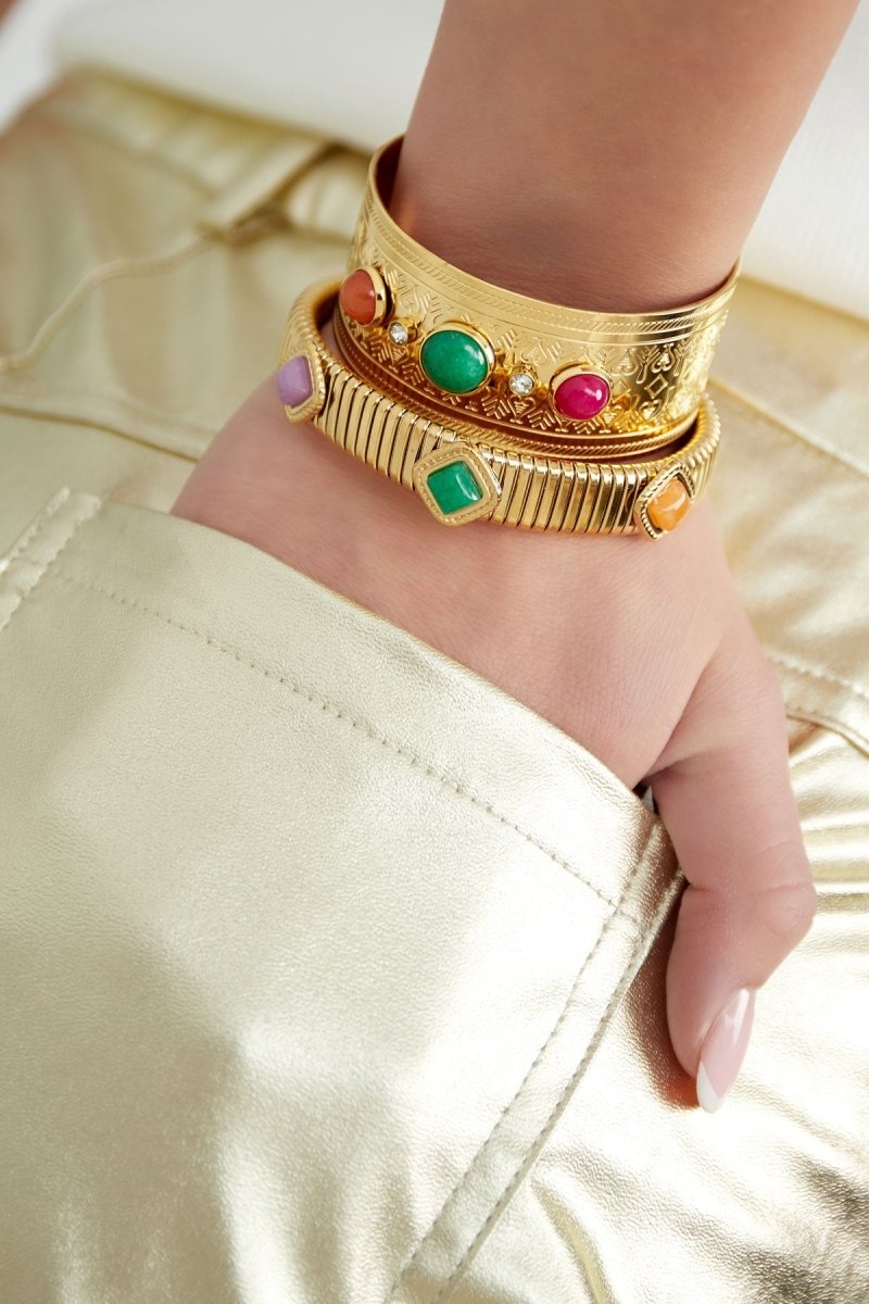 Bohemian Eclectic Bracelet Gold – Boho-Chic Charm Jewelry