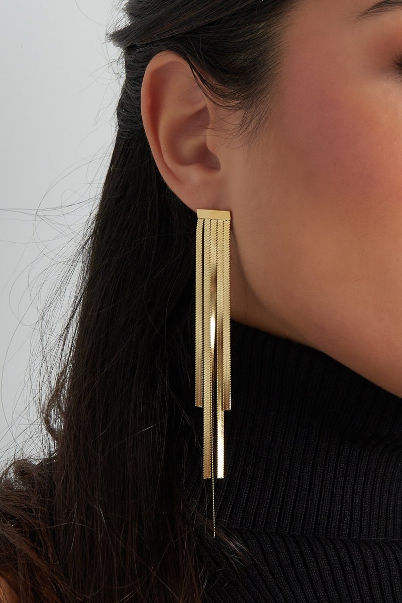 Waterfall Silver Plated Drop Earrings for Women
