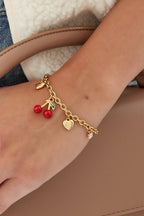Cherish Charm Bracelet Gold – Meaningful Heart Charm Jewelry