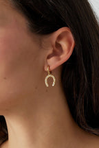 Horseshoe Gold Plated Earrings for Women