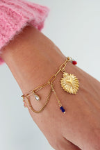 Colorful Joy Bracelet Gold – Playful Multicolor Charm Jewelry