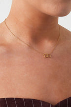 Linked Luck Necklace Silver – Minimalist Chain with Lucky Charms