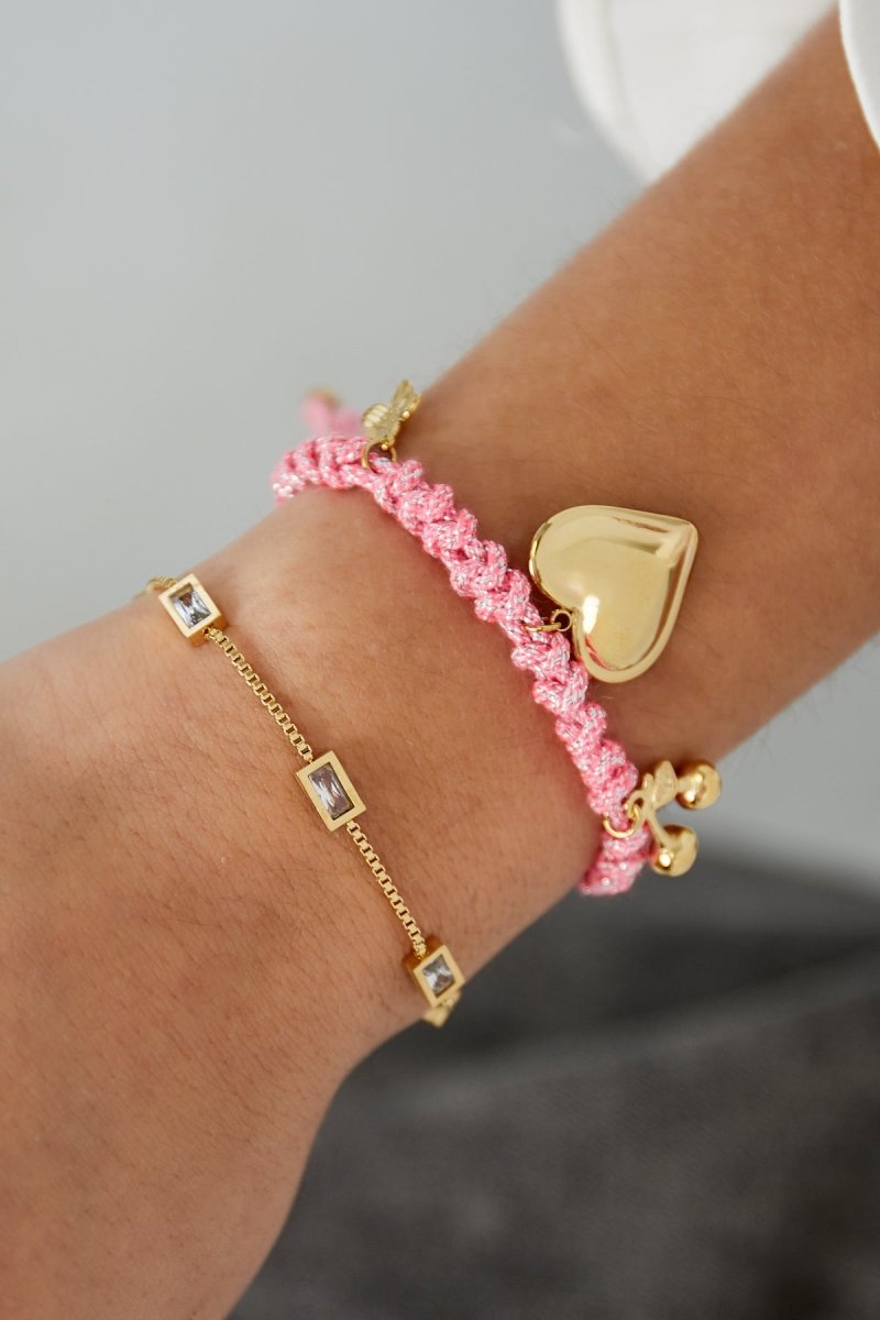 Diamond Glow Bracelet Gold – Sparkling Gemstone-Inspired Jewelry