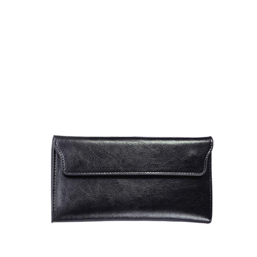 Classic Fold-Over Wallet with Magnetic Flap