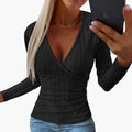 V-Neck Sweater – Side Button Detail