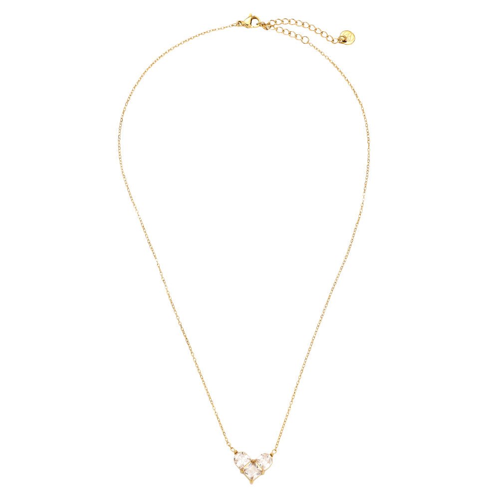 Nice Diamond Heart Necklace Gold – Elegant Sparkling Heart Jewelry