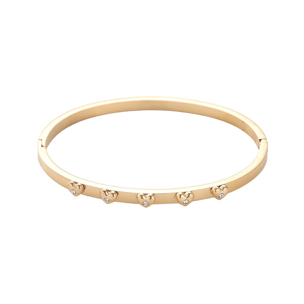 Vintage Diamond Hearts Bracelet Gold – Romantic Vintage-Inspired Jewelry