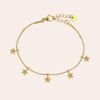 Tiny Stars Bracelet Gold – Celestial Star Charm Jewelry