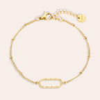 One Oval Bracelet Gold – Minimalist Oval Link Jewelry