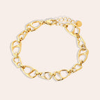 Aurora Link Bracelet Gold – Chic Linked Chain Jewelry for Women