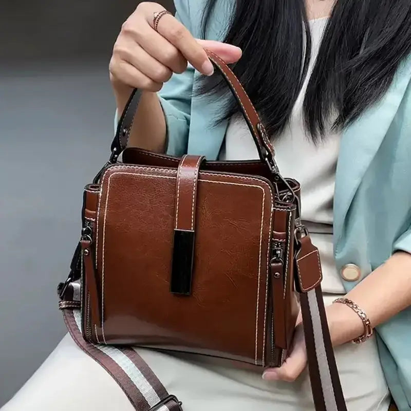 Elegant Genuine Leather Crossbody Bag for Women