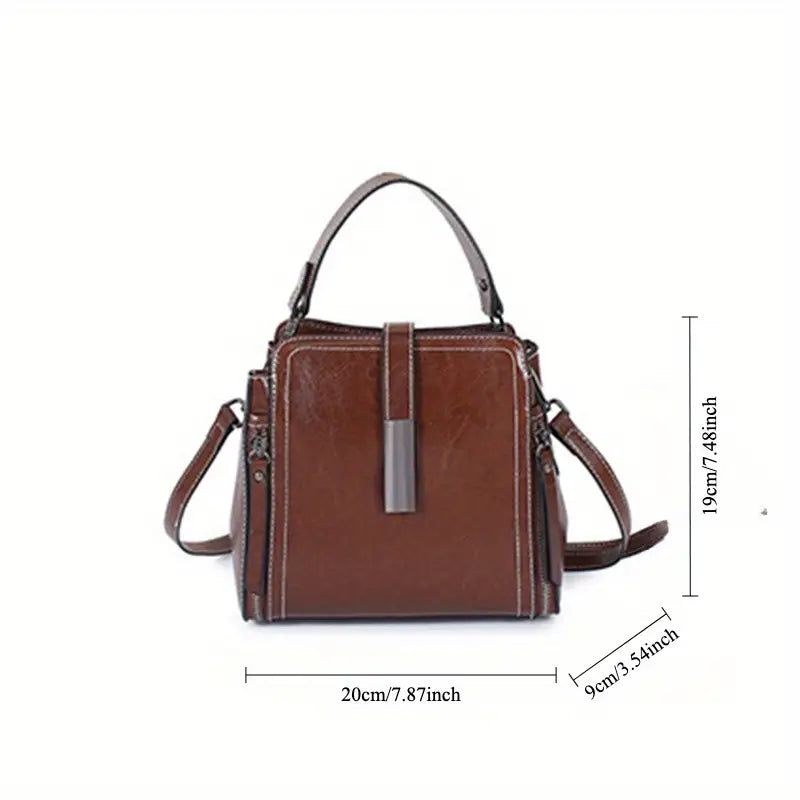 Elegant Genuine Leather Crossbody Bag for Women
