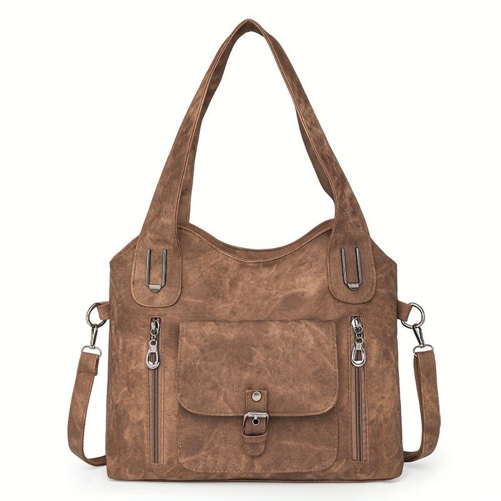 Vintage Shoulder Bag with Elegant Finish