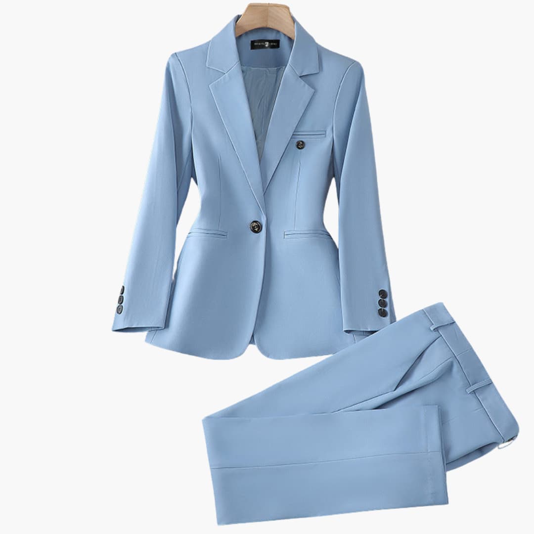 Blazer Set – Lapel Collar – Button Front