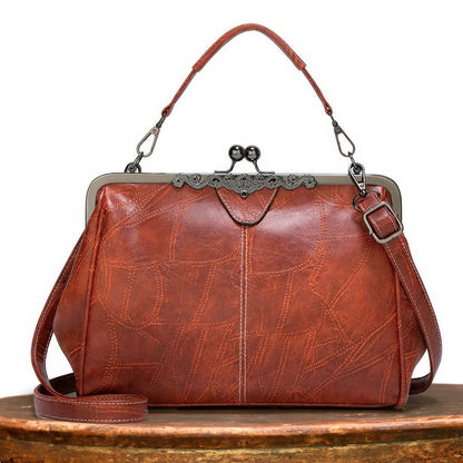 Classic Vintage Leather Shoulder Bag