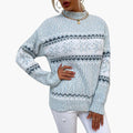 Pullover Sweater – Turtleneck – Snowflake Pattern