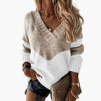 V-Neck Sweater – Animal Print
