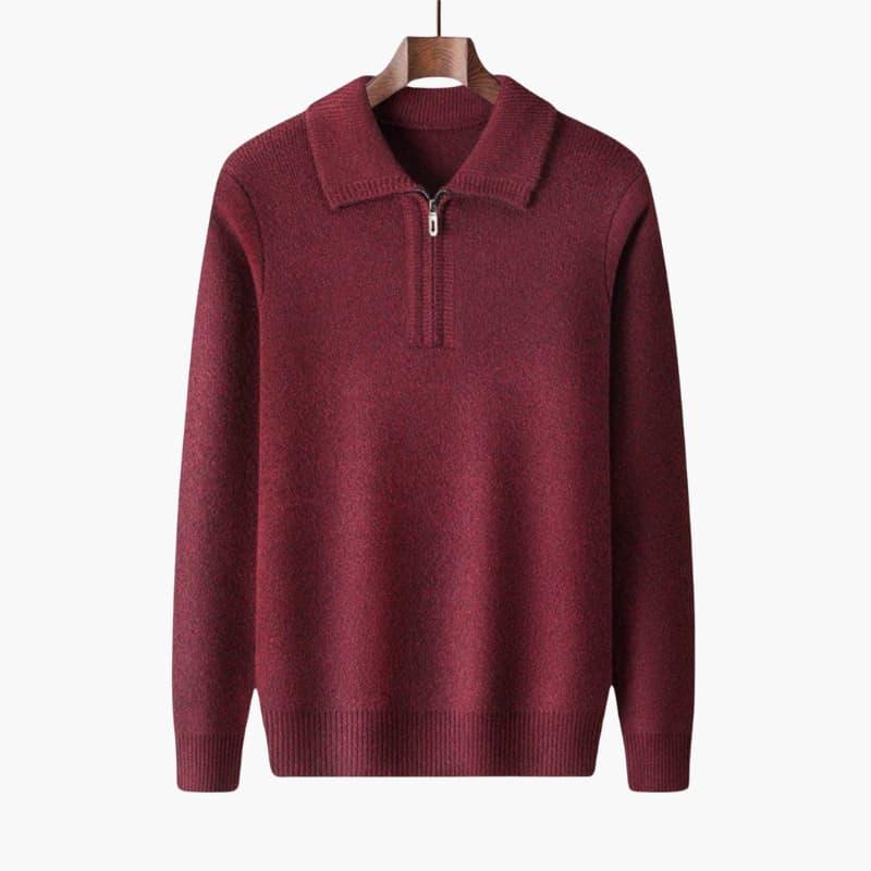 Winter Sweater – Half-Zip – High Collar