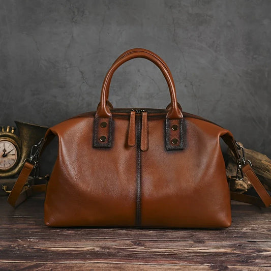 Vintage Genuine Leather Handbag for Women
