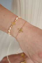 Spring Flower Bracelet Gold – Delicate Floral-Inspired Charm Jewelry