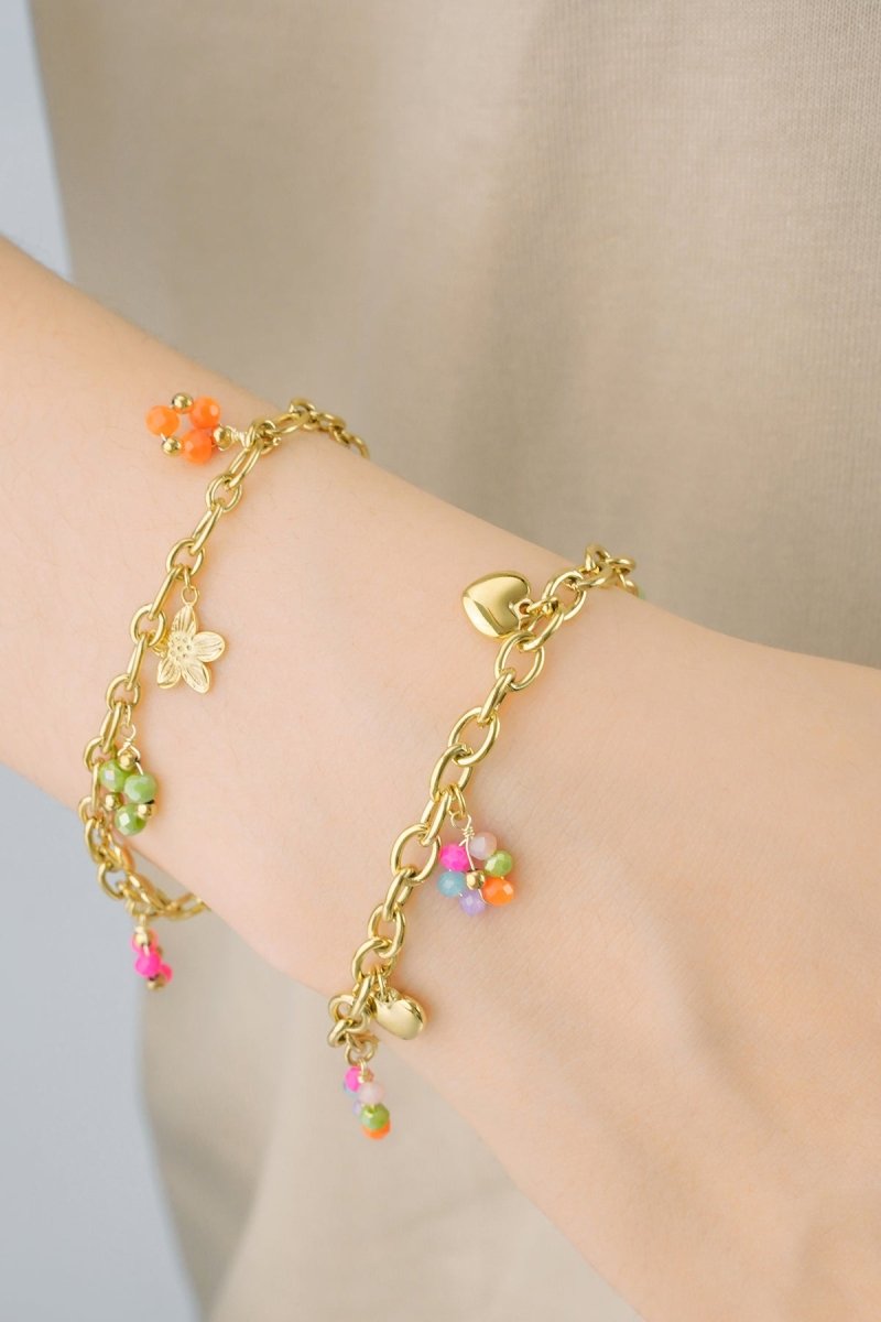 Charm Happy Place Bracelet Gold – Playful Lucky Charm Jewelry