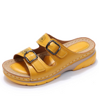 Women's Orthopedic Casual Wedge Sandals with Strap Belt