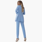 Two-Piece Suit Set – Blazer and Slim-Fit Pants
