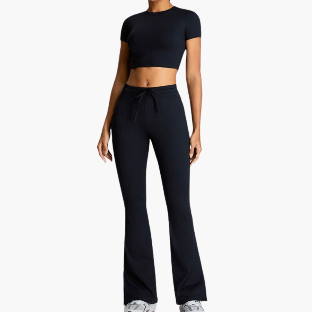 High-Waist Yoga Pants – Elastic Waist