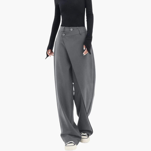 Asymmetric Trousers – Slim Fit
