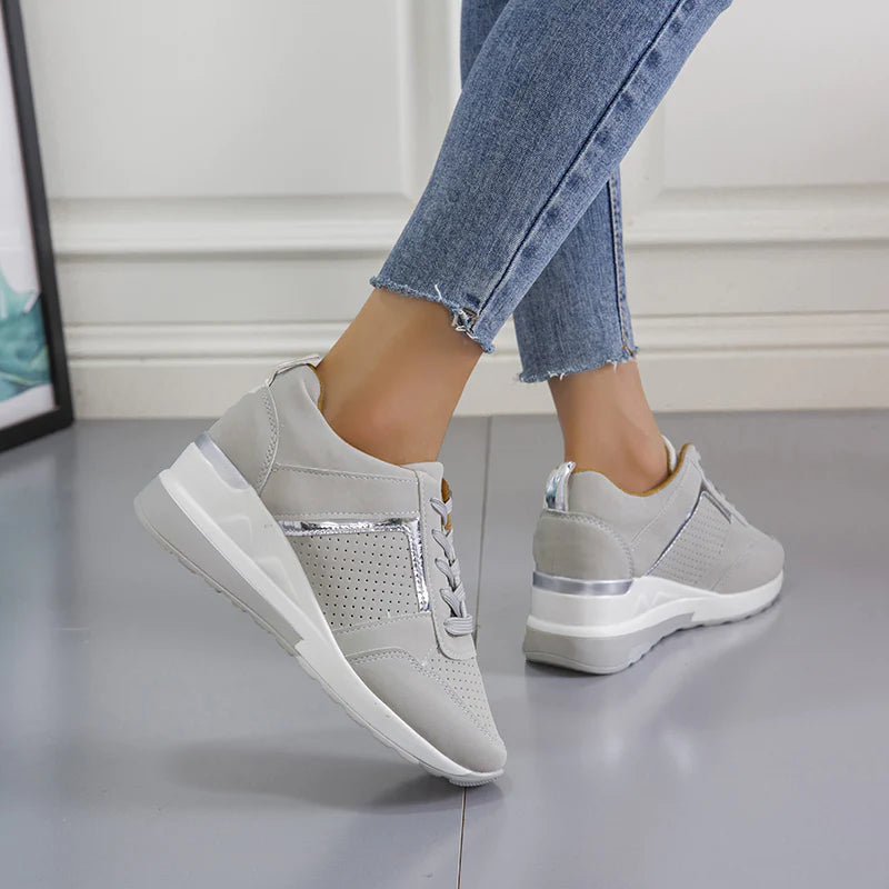 Woman's Air Sneakers with Thick Soles - Relieve Foot Pain
