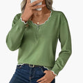 Sweater – Decorative Zip – Ruffle Detail