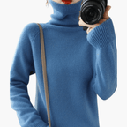 Turtleneck Knit Sweater – Long Sleeves