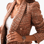 Tweed Blazer – Button Closure