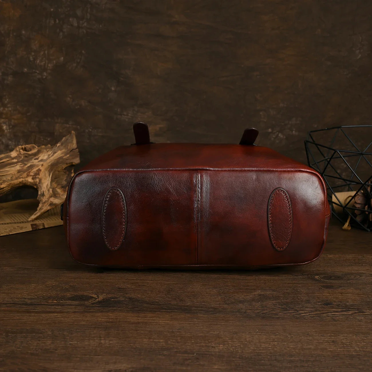 Brown Vintage Leather Shoulder Bag
